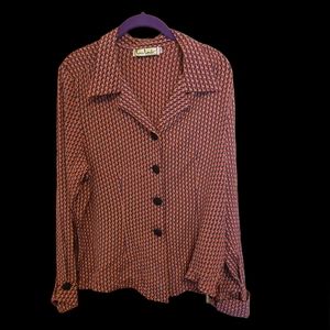 Loco Lindo Hepburn 1940s Style Blouse NWOT